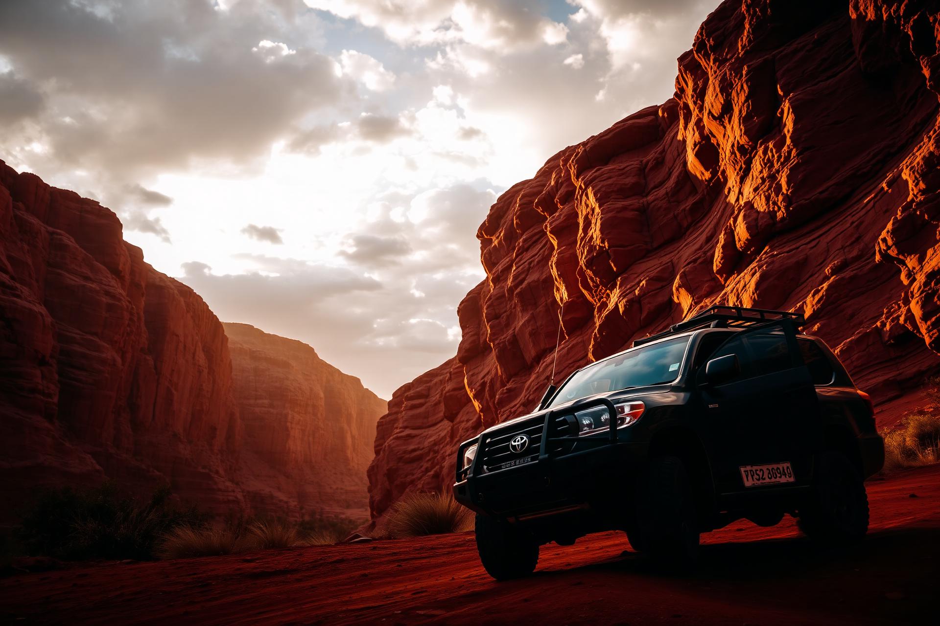 LandCruiser at gorge